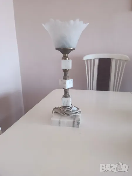 Мраморна нощна лампа, снимка 1