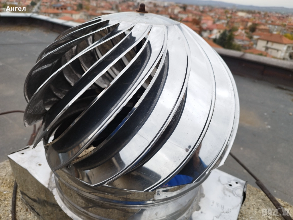 Шапка за комин въртяща инокс Ф 300, снимка 1