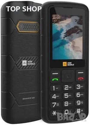 Нов AGM M9 Здрав Телефон с Големи Бутони за Възрастни 1000mAh Без Wi-Fi, снимка 1