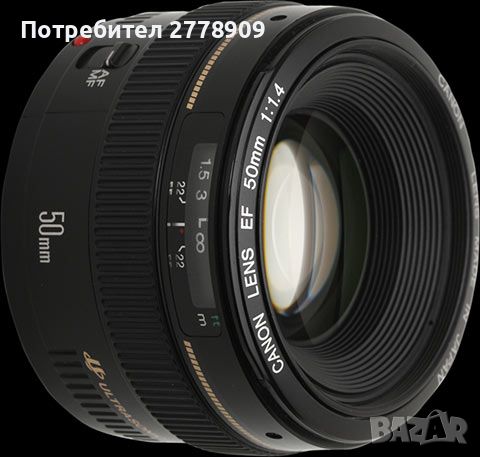 ! Canon EF 50mm F1.4 USM (супер светлосилен универсален)+сеник !, снимка 1