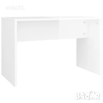 vidaXL Табуретка за тоалетка бял гланц 70x35x45 см инженерно дърво（SKU:802819）, снимка 1