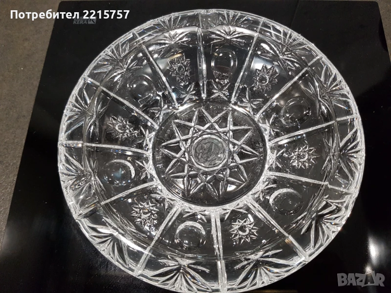 Кристален пепелник от Италия., снимка 1