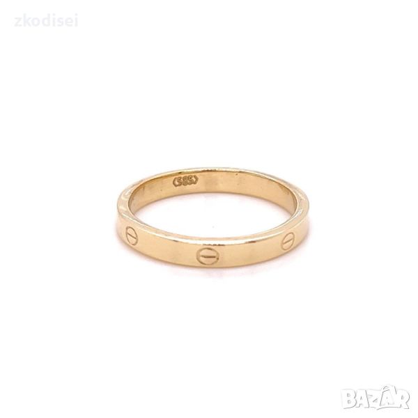 Златен дамски пръстен Cartier 1,25гр. размер:58 14кр. проба:585 модел:24362-1, снимка 1