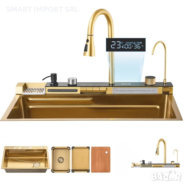 Многофункционална мивка Smart HeaterG, изтеглящ се душ, филтър за вода, снимка 1