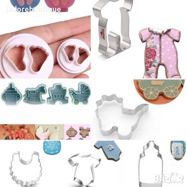 Бебешки резци за сладки различни видове, снимка 1