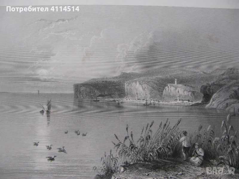 1850 - ГРАВЮРА Никопол България W.H.BARTLETT - ОРИГИНАЛ, снимка 1