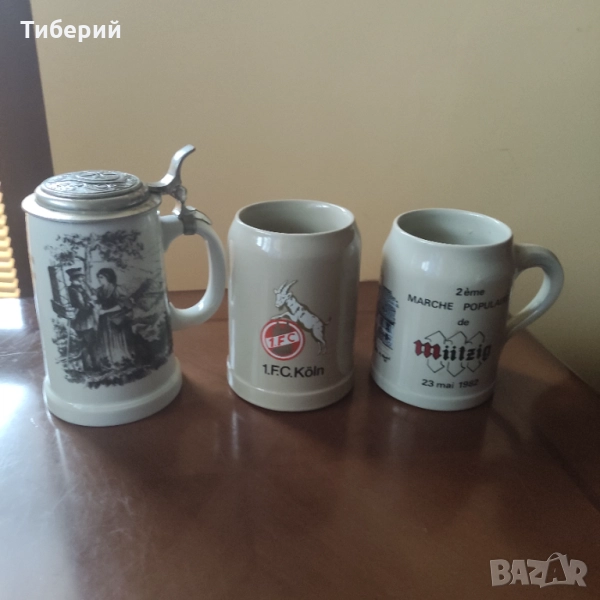 Порцеланови халби/халба за бира, снимка 1