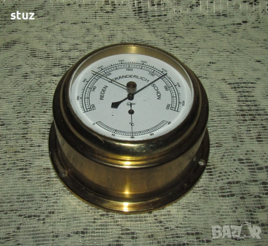 Двоен уред за стена, барометър - термометър 