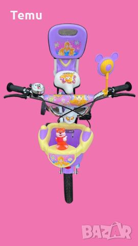 Детски велосипед 14 инча , циклама, снимка 2 - Детски велосипеди, триколки и коли - 46410815