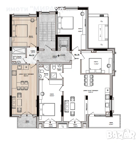Двустаен апартамент кв. Бадема, гр. Хасково