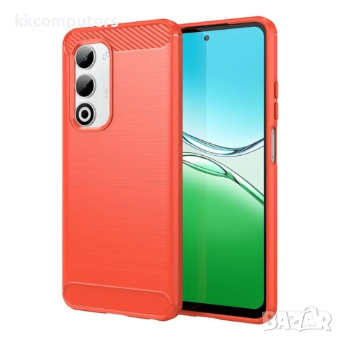 Oppo A5 5G / A5 4G Удароустойчив Калъф Carbon Fiber Brushed и Протектор – черен, тъмносин и червен, снимка 2 - Калъфи, кейсове - 52056991