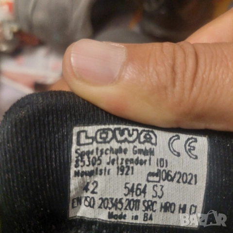 Водоустойчиви LOWA LARROX Work GTX Mid S3 номер 42 ,работни / предпазни обувки със стоманено бомбе , снимка 4 - Други - 51871024