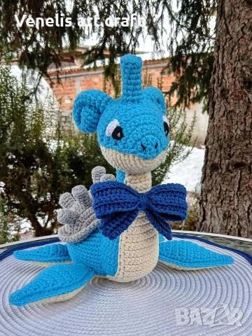 Покемон Лапрас/ Pokemon Lapras Плетена играчка 