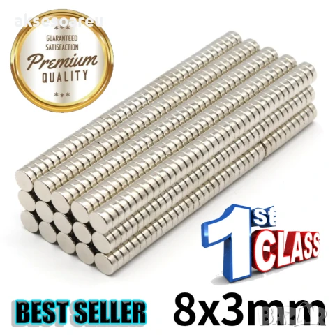 10 бр. Супер силни нови неодимови дискови малки 10 х 3 мм. мощни магнити за хладилник и офис магнит, снимка 13 - Други инструменти - 50523210