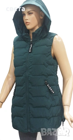 Зелен дамски елек