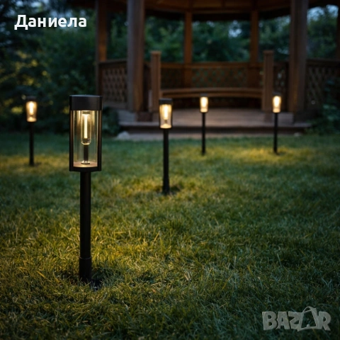 Градинската соларна лампа XF-2902 - стилно и практично решение за осветление на двор, алеи и тераси, снимка 7 - Градински мебели, декорация  - 53782104