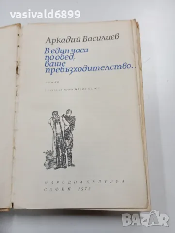 Аркадий Василиев - В един часа по обед, ваше превъзходителство , снимка 5 - Художествена литература - 49389742