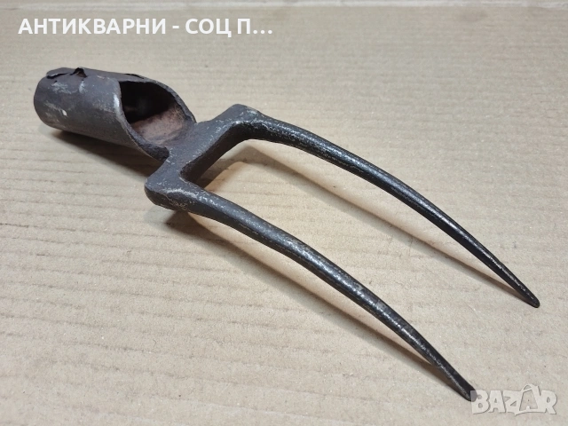 Стара Кована Двурога Вила За Сено. / НОМЕР 1745., снимка 3 - Антикварни и старинни предмети - 53967500