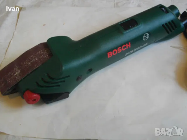 BOSCH PVS300AE Швейцарски оригинален 2004г. Мини лентов шлайф двустранен Made in Switzerland 300Вата, снимка 9 - Други инструменти - 46884072