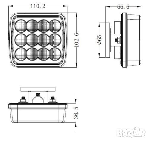 Безжични Wireless Стоп Светлини с Mагнит 12V-24V Лед Led Оранжеви Аварийни Светлини Блиц Светлина, снимка 6 - Аксесоари и консумативи - 45186456