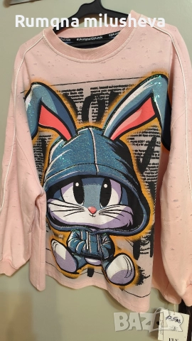 Модерна блуза голям размер, снимка 5 - Блузи с дълъг ръкав и пуловери - 52698581