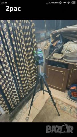 Лазерен нивелир 16 линйй 2 батерй и куфар с тринога, снимка 3 - Други машини и части - 53939923