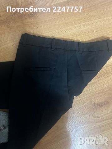 Прав панталон черен Zara размер XS, снимка 3 - Панталони - 46030586