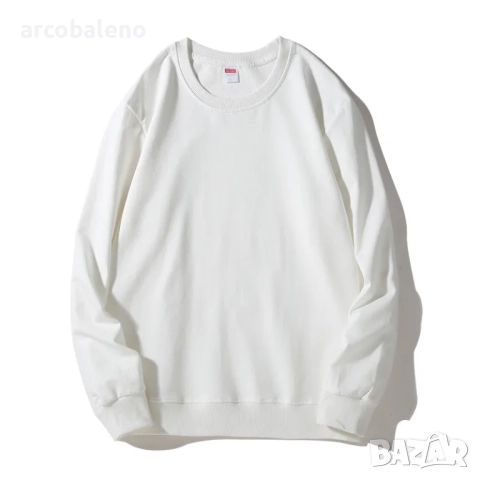 Есенно-зимен мъжки композитен суитчър с кръгло деколте и полар, 11цвята , снимка 13 - Суичъри - 51955945