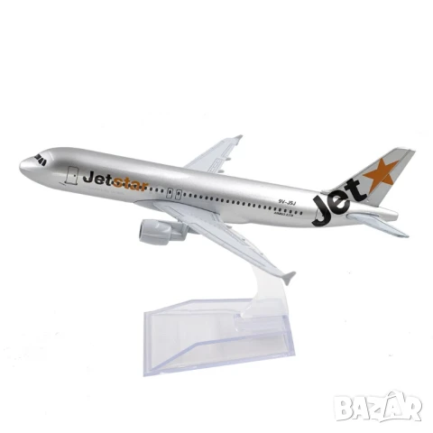 Еърбъс 320 самолет модел макет Jet Star пътуване пътници куфари, снимка 5 - Колекции - 50915454