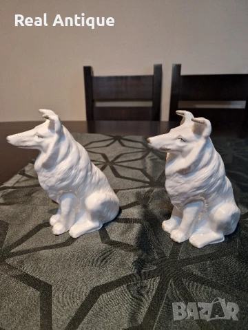 Чифт страхотни антикварни руски порцеланови фигури статуетки , снимка 5 - Статуетки - 50929964