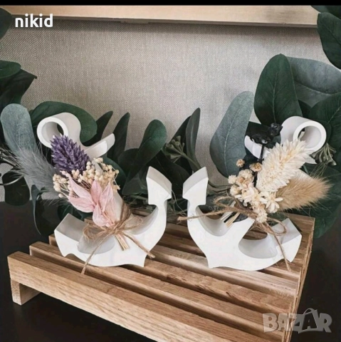 Грамадна котва силиконов молд форма фондан шоколад смола гипс декор, снимка 5 - Форми - 51556926