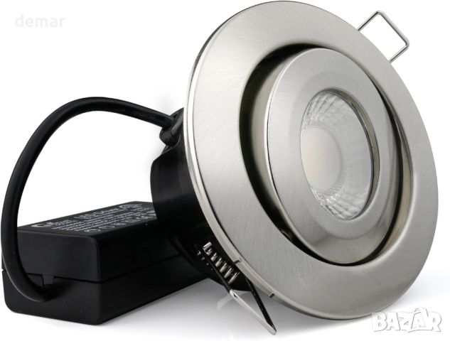 Bright Source Tilt Всичко в едно Превключваема мощност 8w/10 LED Downlight, пакет от 6, снимка 2 - Лед осветление - 45794995