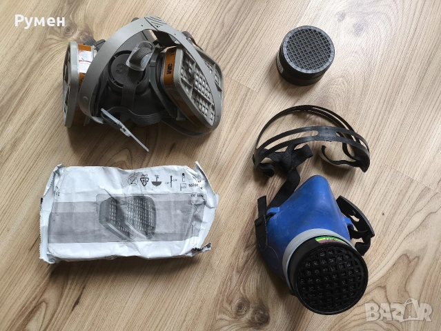 3M™ полулицева маска с размер L за сменяеми филтри , два филтъра на нея и два резервни 3M 6051 