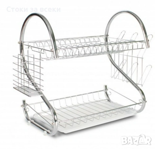Сушилник за съдове Rosberg, 2нива, 40х38х24см., снимка 9 - Други стоки за дома - 53308216