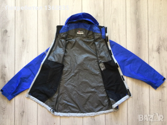 НОВА дамско синьо яке ветровка горнище BERGHAUS Goretex размер 12 / М, снимка 8 - Якета - 52524992