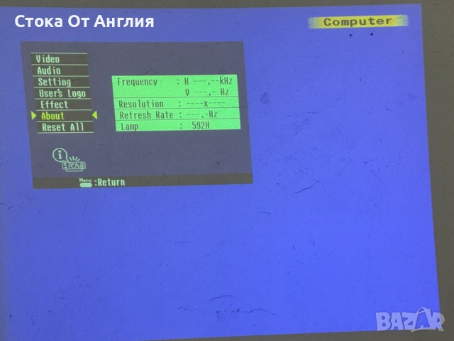 Проектор - Epson EMP-5500 /592h, снимка 9 - Плейъри, домашно кино, прожектори - 53614719