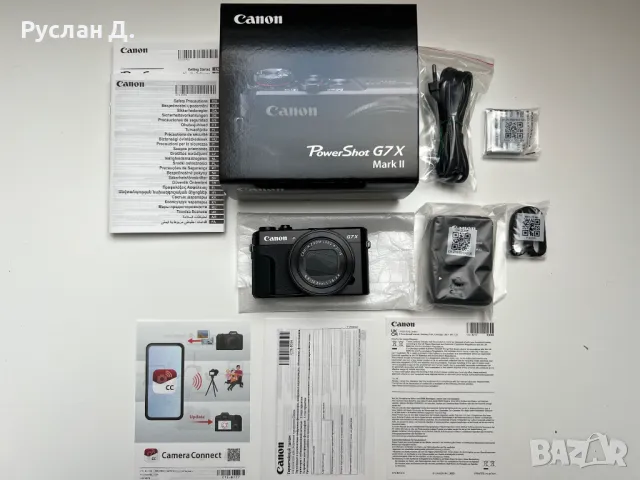 Canon PowerShot G7X Mark II НОВ Фотоапарат, снимка 1