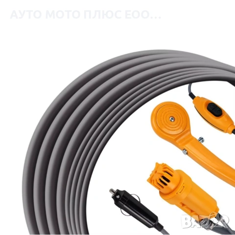 Портативен туристически душ за къмпинг с помпа 12V, снимка 4 - Къмпинг мебели - 53919223