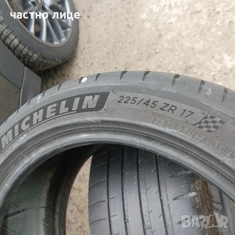 225/45/17 Michelin  две гуми, снимка 2 - Гуми и джанти - 50285372