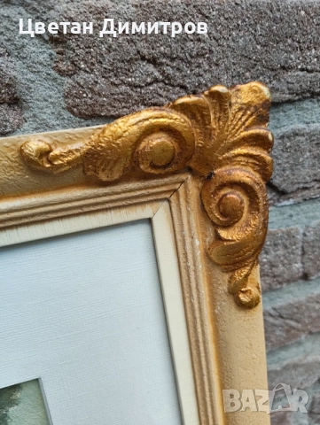 холандска акварелна картина с рустикален пейзаж, снимка 11 - Картини - 54083937