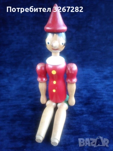 Палячо,Кукла,Пинокио,Дърво,Старинна, снимка 8 - Антикварни и старинни предмети - 50999264