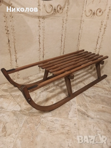 Дървена шейна, снимка 2 - Зимни спортове - 53062191