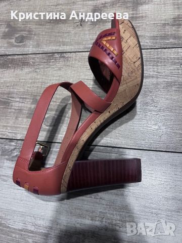 Дамски сандали на ток, снимка 4 - Сандали - 45745928