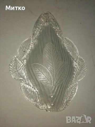 Стъклени орнаменти тип чашки с форма на листа за полилей, снимка 4 - Други - 53748844