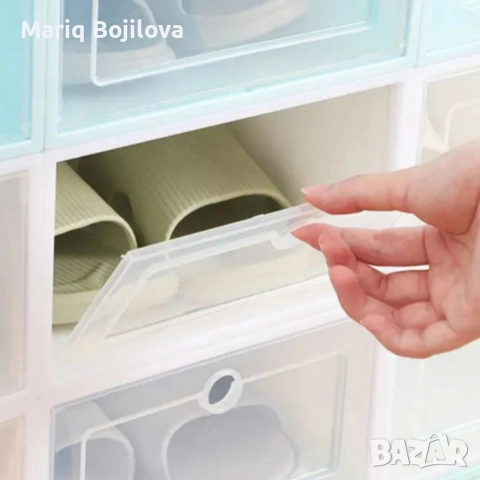 12 x кутии за съхранение SHOEZY – повече ред, повече място, нулев хаос, снимка 4 - Други стоки за дома - 52646101