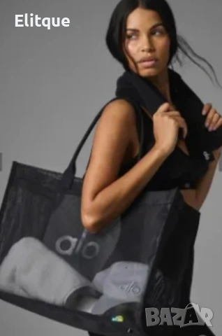 Чанти ALO – Sheer Tote Bag ↔️ 45 см ↕️ 30 см, снимка 5 - Чанти - 53516764