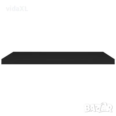 vidaXL Окачени стенни рафтове, 2 бр, черни, 90x23,5x3,8 см, МДФ（SKU:323839）, снимка 3 - Други - 48673474