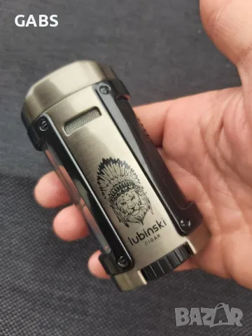 Луксозен комплект lubinski,запалка за пури с калъф, снимка 11 - Запалки - 49902648