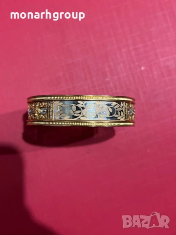 Златна гривна 21К, снимка 4 - Гривни - 53445284