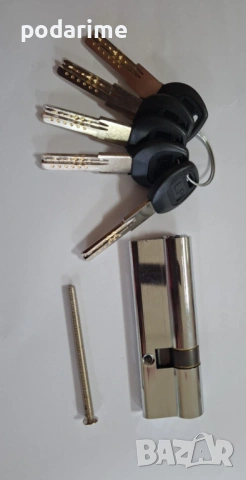 Патрон за китайска входна врата 30/60 мм, ДИН,тесен цилинтър, 5+2 ключа, снимка 2 - Входни врати - 41122522